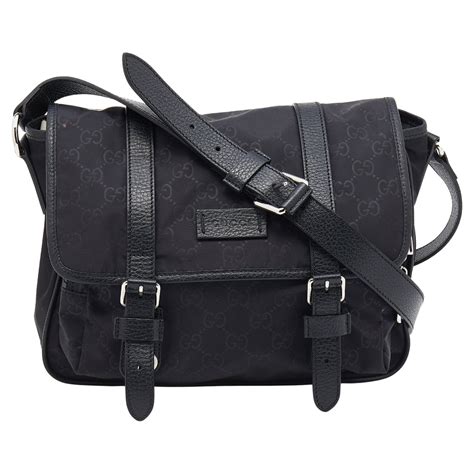 gucci flap messenger bag|gucci nylon messenger bag.